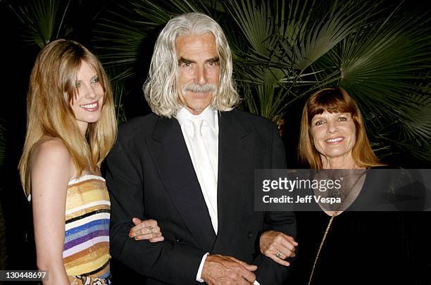 Cleo Rose Elliott, Sam Elliot and Katherine Ross during 2007 Cannes Film Festival - New Line 40th Anniversary "Golden Compass" Party in Cannes,...