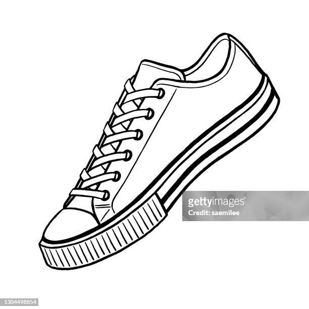 Running Shoe Sketch Photos and Premium High Res Pictures -