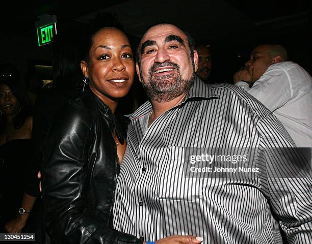 Tichina Arnold and Ken Davitian during XM Satellite Radio Salutes Ludacris at Post Grammy Party Hosted by Queen Latifah - Inside at Social in...