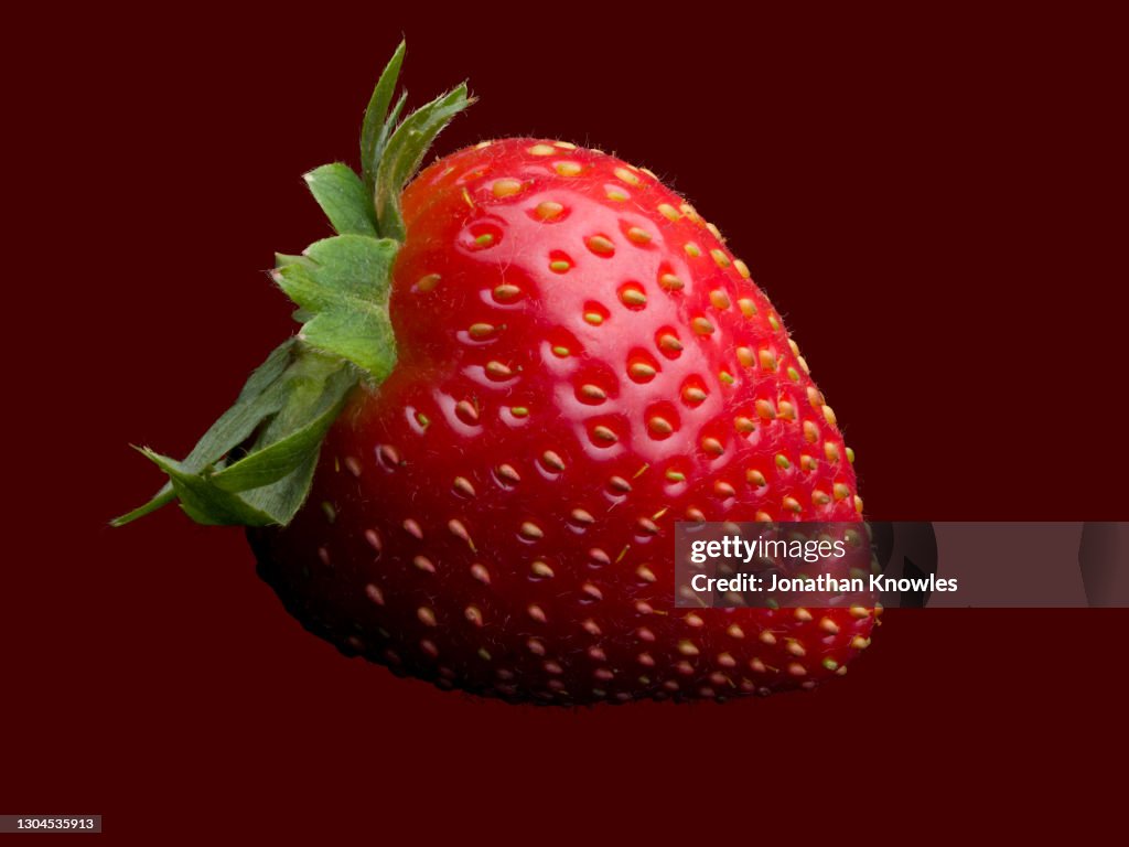 Close up whole strawberry