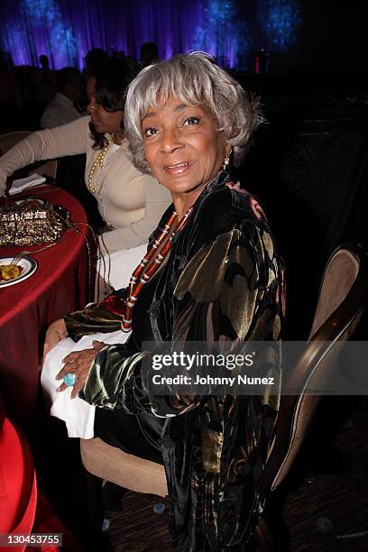 Nichelle Nichols attends 11th Annual Uniting Nations Awards viewing and dinner after party at the Beverly Hilton hotel on March 7, 2010 in Beverly...