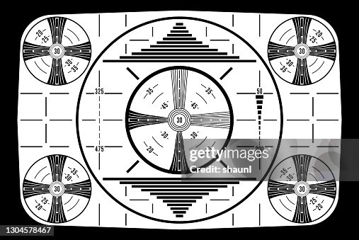 Vintage Television Test Pattern High-Res Vector Graphic - Getty Images