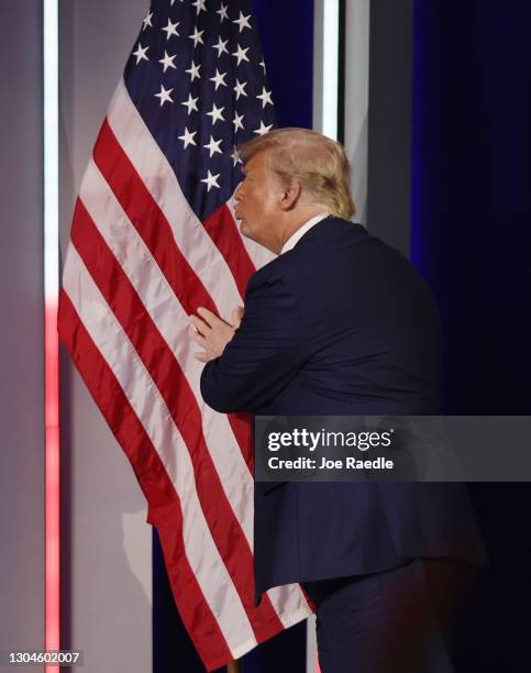 Hugging Flag 74 Trump Hugging Flag Stock Photos, High-Res Pictures, and Images ...