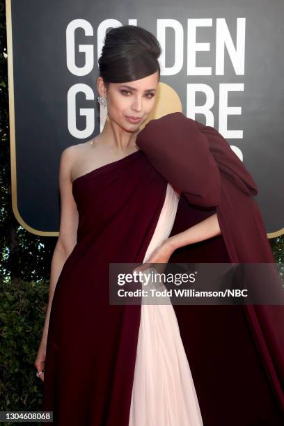 78th Annual GOLDEN GLOBE AWARDS -- Pictured: Sofia Carson attends the 78th Annual Golden Globe Awards held at The Beverly Hilton and broadcast on...