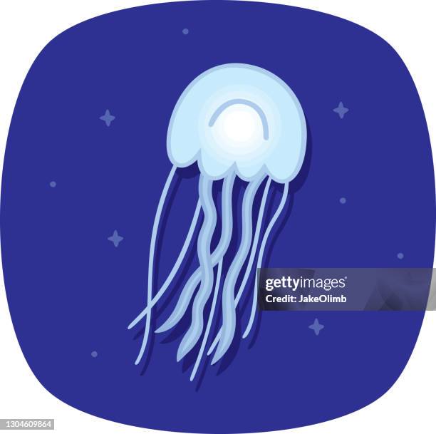jellyfish doodle - sea nettle jellyfish stock illustrations