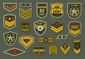 USA armed forces badges, military ranks insignia