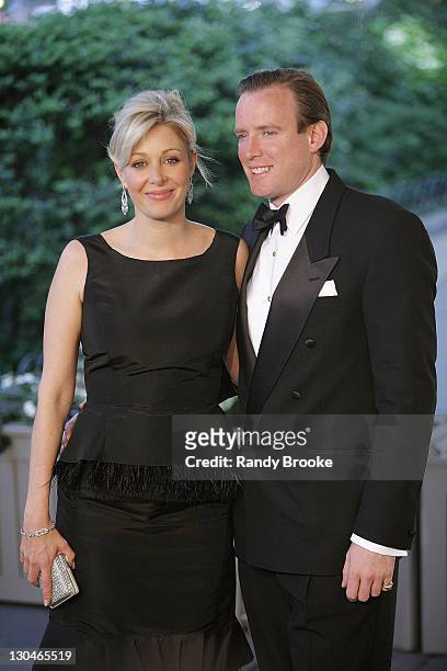 Nadja Swarovski and her husband Rupert Adams attends the 2008 CFDA Fashion Awards at The New York Public Library on June 2, 2008 in New York City.