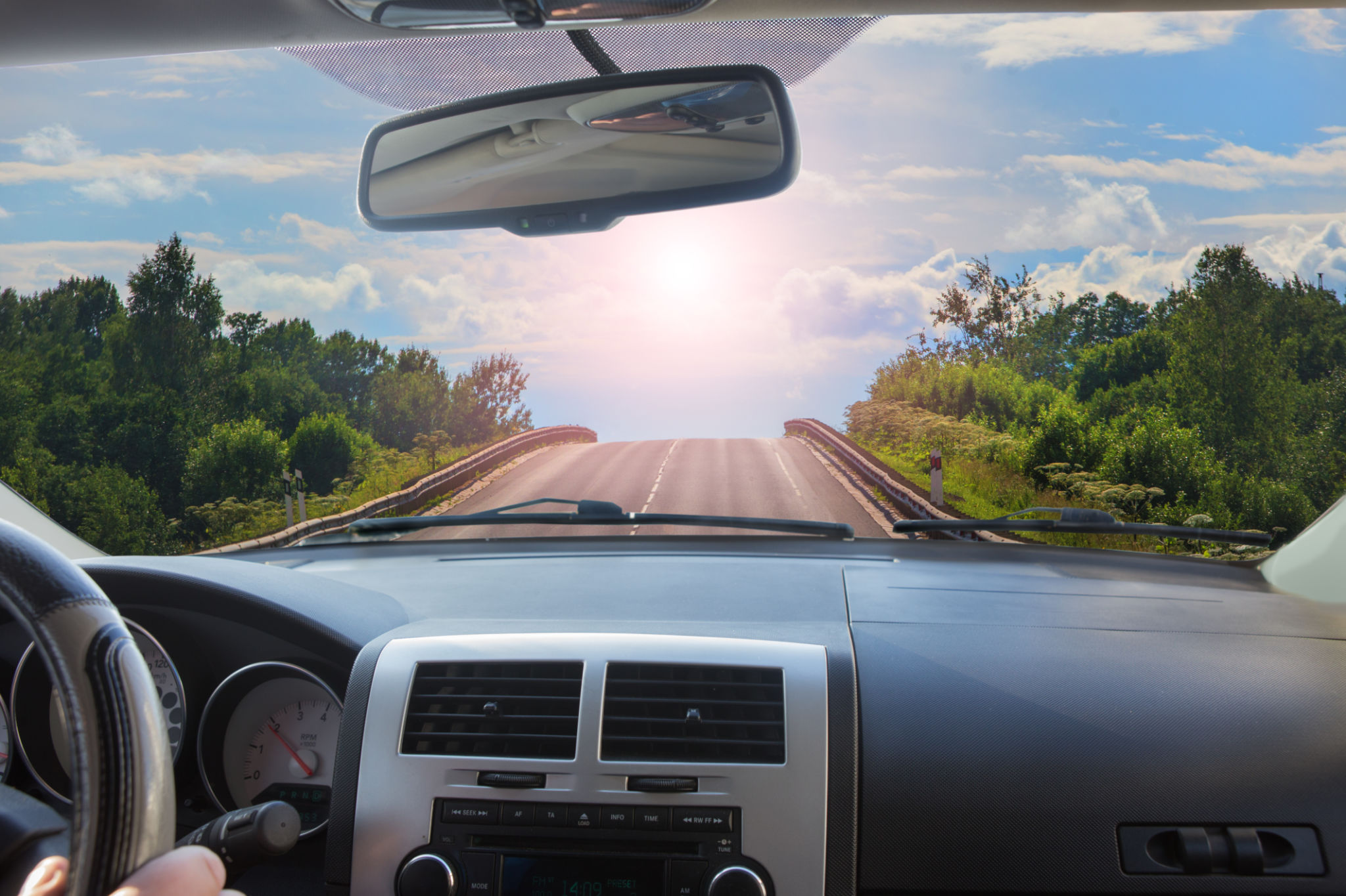 sunny weather car