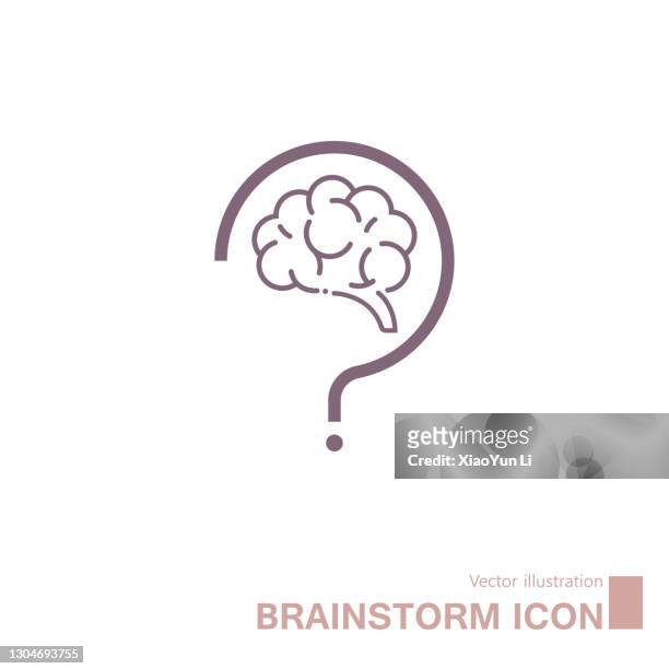 brainstorm concept design. - brain logo stock illustrations