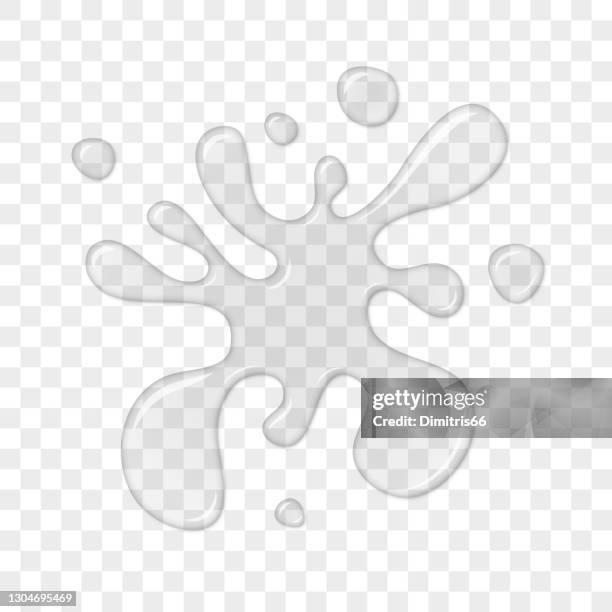 blob transparent splash on checked background. - exploding food white background stock illustrations