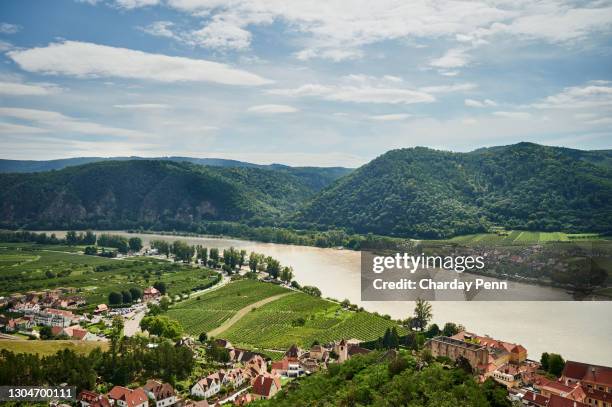 looking for a change of address? you'll love austria - river danube stock pictures, royalty-free photos & images