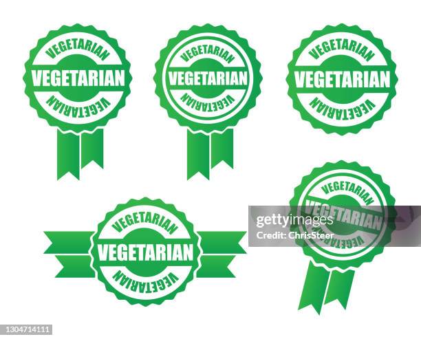 vegetarian seal - vegetarian pizza stock illustrations