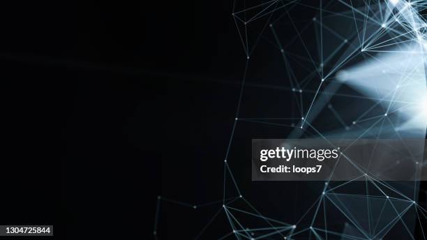 digital connection network futuristic background with copy space - wireframe globe stock illustrations
