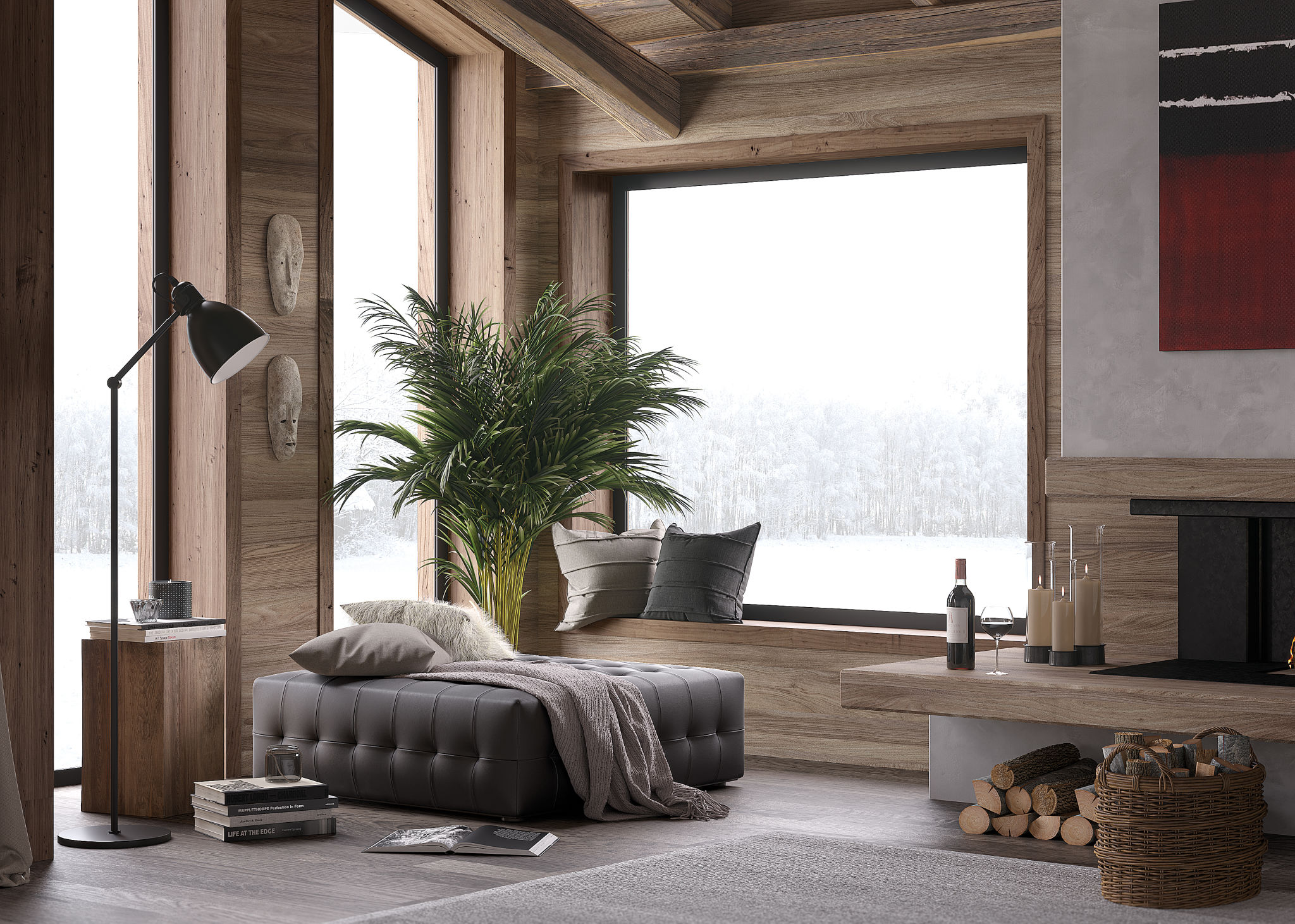 cozy winter home