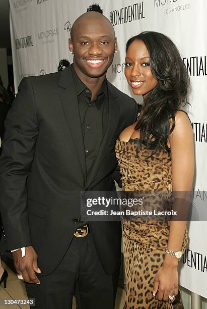 Antonio Tarver and wife Denise during Los Angeles Confidential Magazine in Association with Morgans Hotel Group Celebrates the 2007 Oscars with...