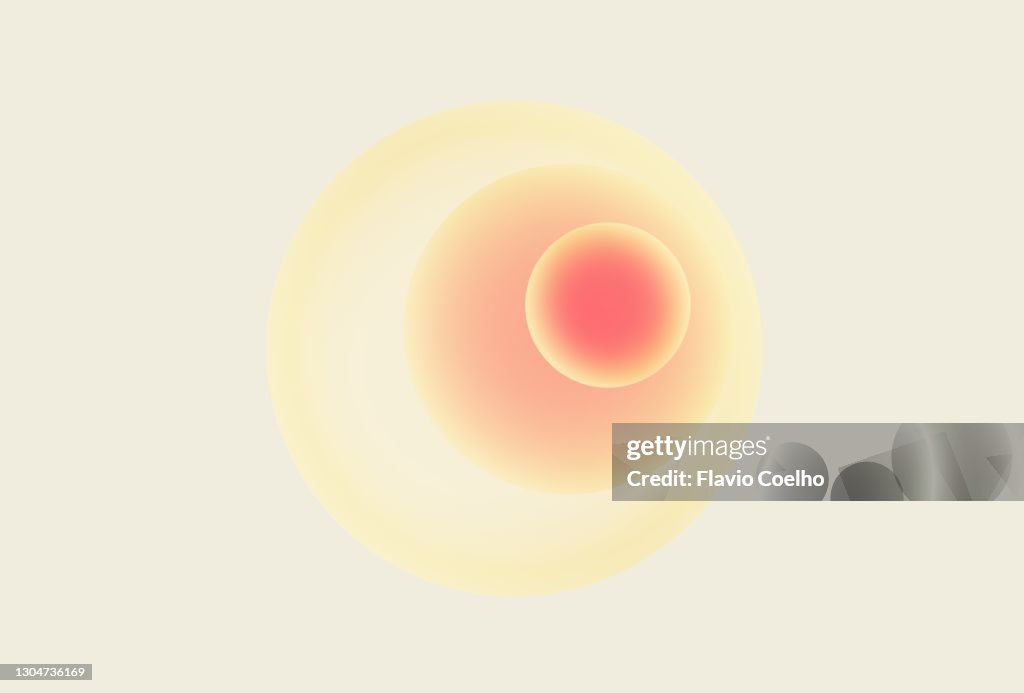 Translucent light spheres background