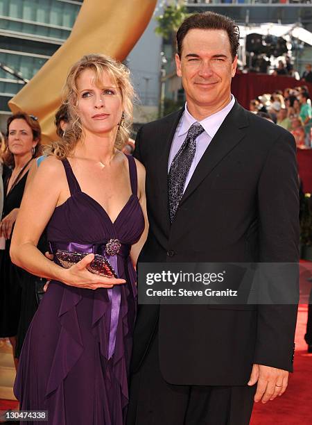 Actor Patrick Warburton and wife Cathy Jennings at the 61st Primetime Emmy Awards held at the Nokia Theatre on September 20, 2009 in Los Angeles,...