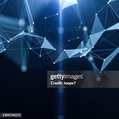 Digital Connection Network Futuristic Background High-Res Vector ...