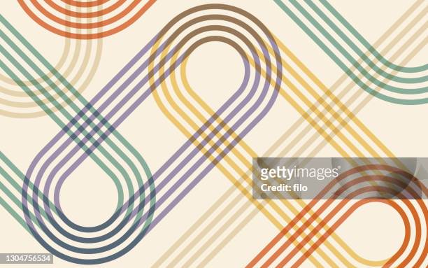 overlap blend abstract lines - multi layered effect stock illustrations