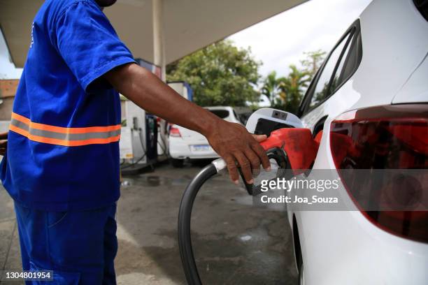 gas station in salvador - petrobras stock pictures, royalty-free photos & images