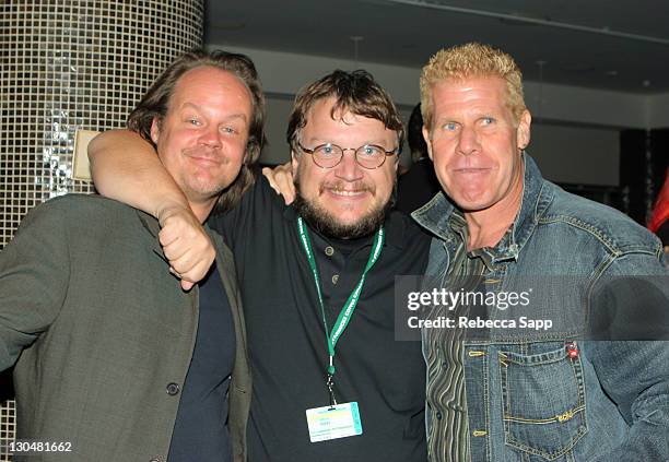 Larry Fessenden, director "The Last Winter," Guillermo del Toro, director and Ron Perlman