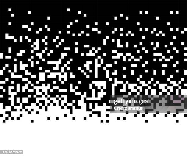 pixel gradient - glitter falling stock illustrations