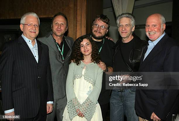 John Bailey, CEO of Alliance Atlantis, Bob Berney, President of Picture House, Ivana Baquero, Guillermo del Toro, David Cronenberg and Michael Lynne,...