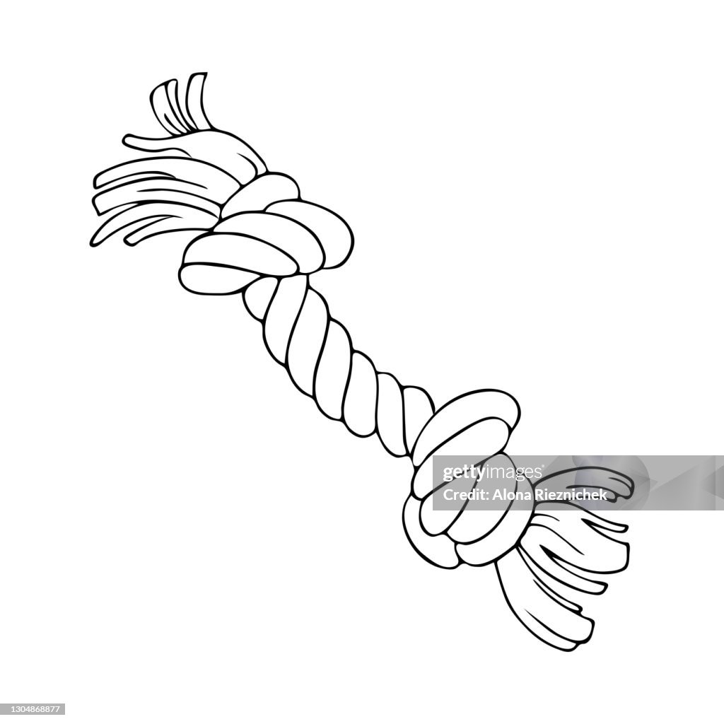 Dog Rope Animation Cartoon Dog Rope Vector Illustration High-Res Vector Graphic - Getty Images