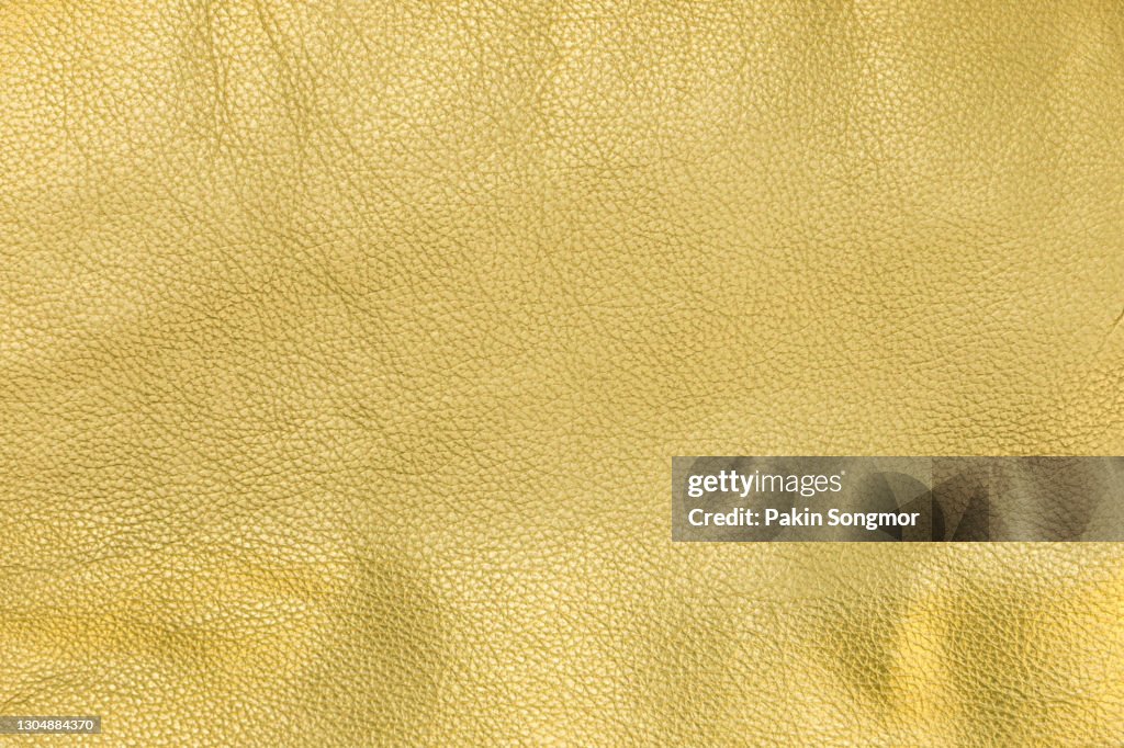 Golden, Yellow leather and texture background