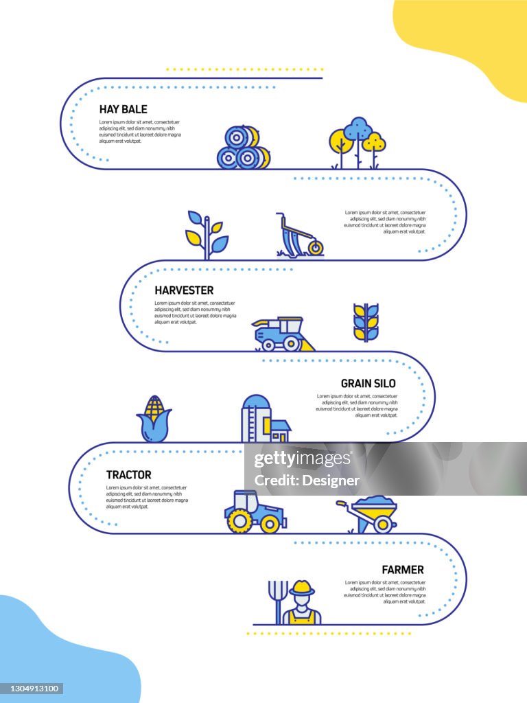 Farming And Agriculture Related Process Infographic Template Process ...