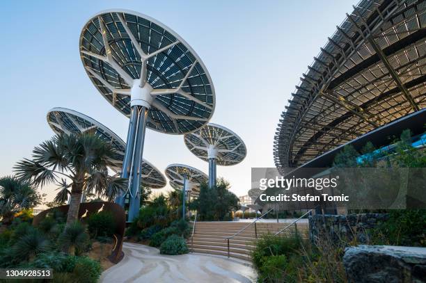 expo 2020 terra pavilion for the postponed expo which will be held in 2021 in the uae - expo 2020 dubai stock pictures, royalty-free photos & images