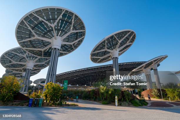 expo 2020 terra pavilion per l'expo rinviata che si terrà nel 2021 negli emirati arabi uniti - padiglione foto e immagini stock