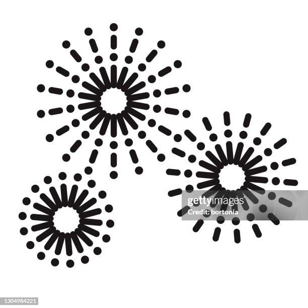 fireworks glyph icon - gala icon stock illustrations