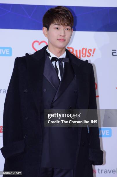 Onew of Shinee attends the 2017 Gaon Chart K-pop Music Awards at Jamsil Arena on February 22, 2017 in Seoul, South Korea.