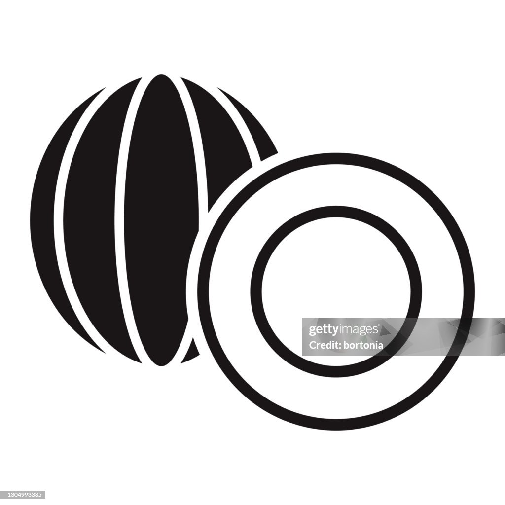 Coconut Fruit Glyph Icon