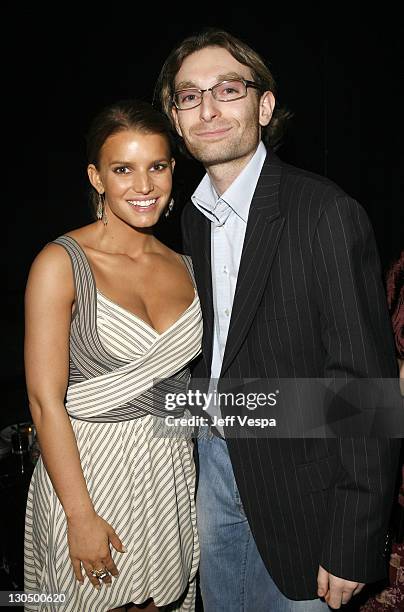 Jessica Simpson and Nik Goldman during 2007 Cannes Film Festival - "My Blueberry Nights" - After Party at La Palestre in Cannes, France.