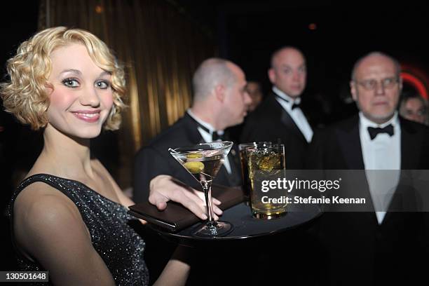 General view of atmosphere at the Weinstein Company Golden Globes after party co-hosted by Martini held at BAR 210 at The Beverly Hilton Hotel on...