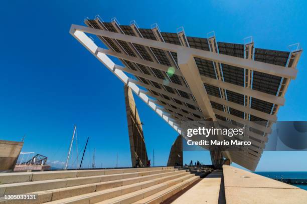 parc del forum - parc del forum stock pictures, royalty-free photos & images
