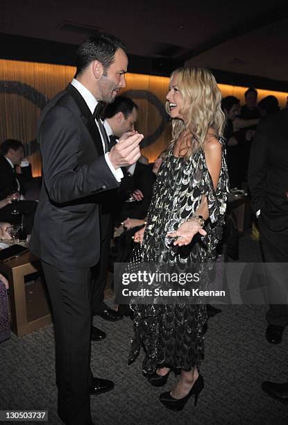 Director Tom Ford and stylist Rachel Zoe attend the Weinstein Company Golden Globes after party co-hosted by Martini held at BAR 210 at The Beverly...