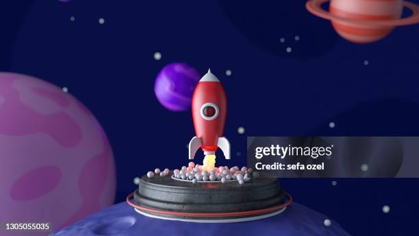 startup - 3d rocket stock pictures, royalty-free photos & images