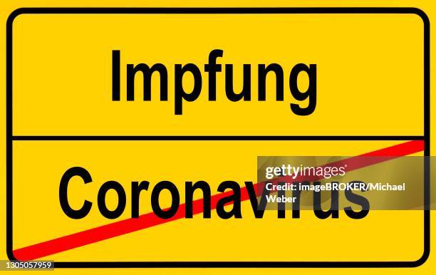 symbolic image, fight against coronavirus through vaccination strategy, corona crisis, germany - pandémie stock illustrations