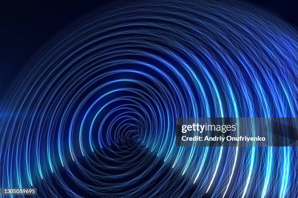 abstract circular glowing lines - sonhar stock pictures, royalty-free photos & images