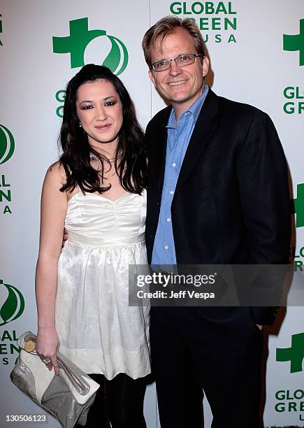 Musician Michelle Branch and Global Green USA CEO Matt Petersen attend Global Green USA's 5th Annual Pre Oscar Party, raising awareness about smart...