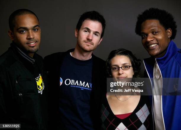 Actor Algenis Perez Soto, directors Ryan Fleck, Anna Boden, and actor Rayniel Rufino pose for a portrait during the 2008 Toronto International Film...