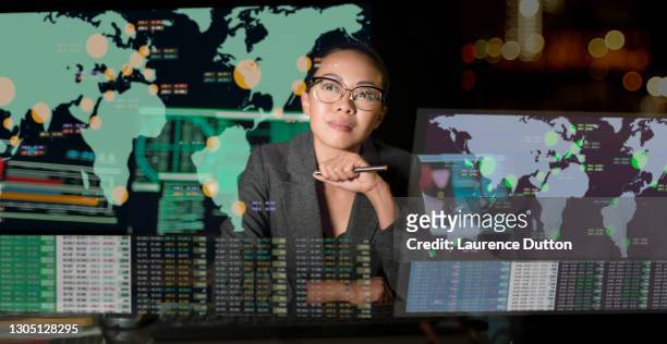 global businesswoman - global communications stock pictures, royalty-free photos & images