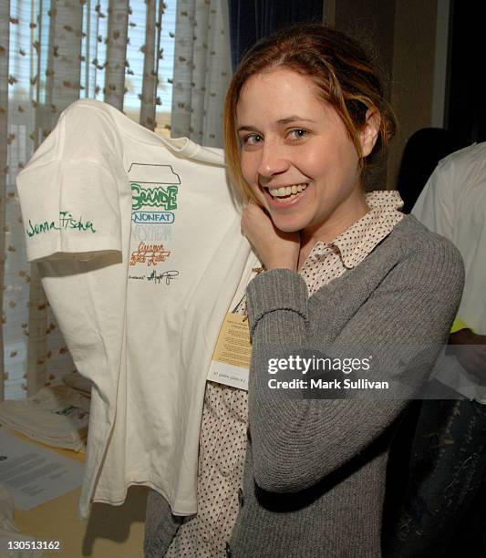 Jenna Fischer in Backstage Creations Talent Retreat during the 2007 Golden Globe Awards