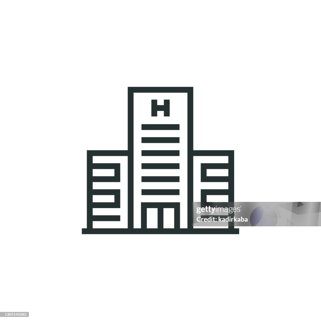 Krankenhaus Linie-Icon