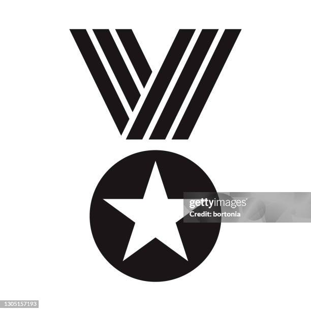 ilustraciones, imágenes clip art, dibujos animados e iconos de stock de premio medalla glifo icono - rango militar