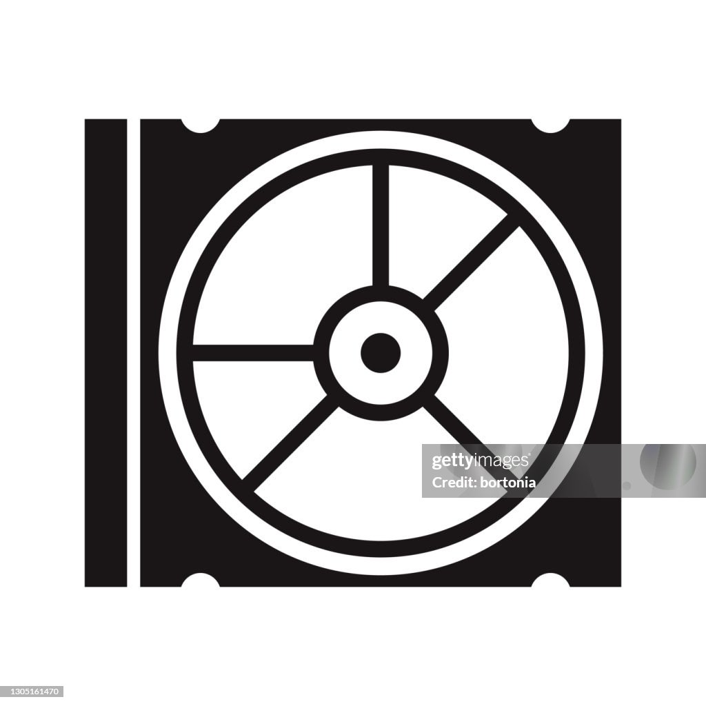 DVD Communication Glyph Icon