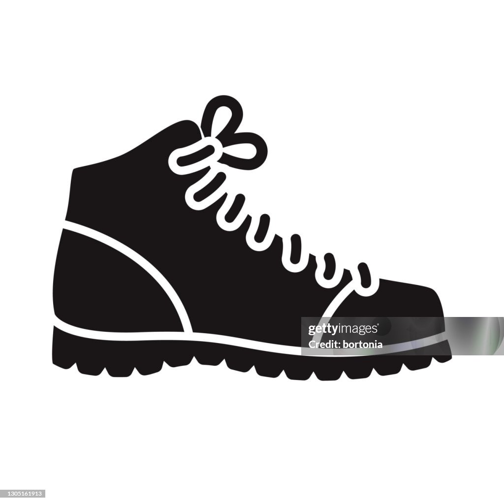 Work Boot Construction Glyph Icon
